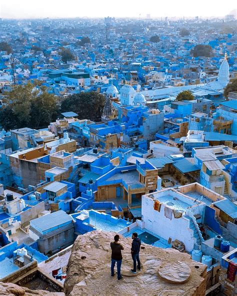 blue city of india|view of the blue city.